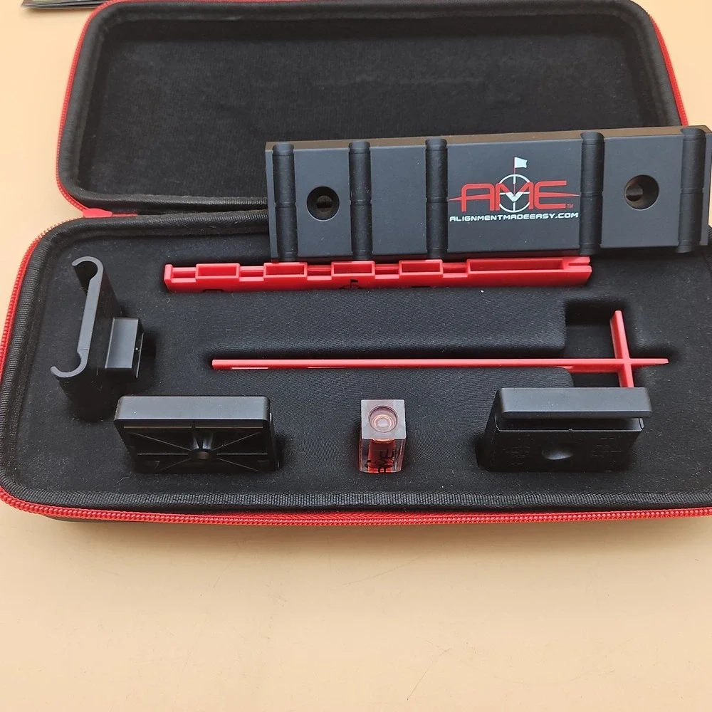 Alignment Made Easy AME Golf Club Face Alignment Training Aid Tool With Case